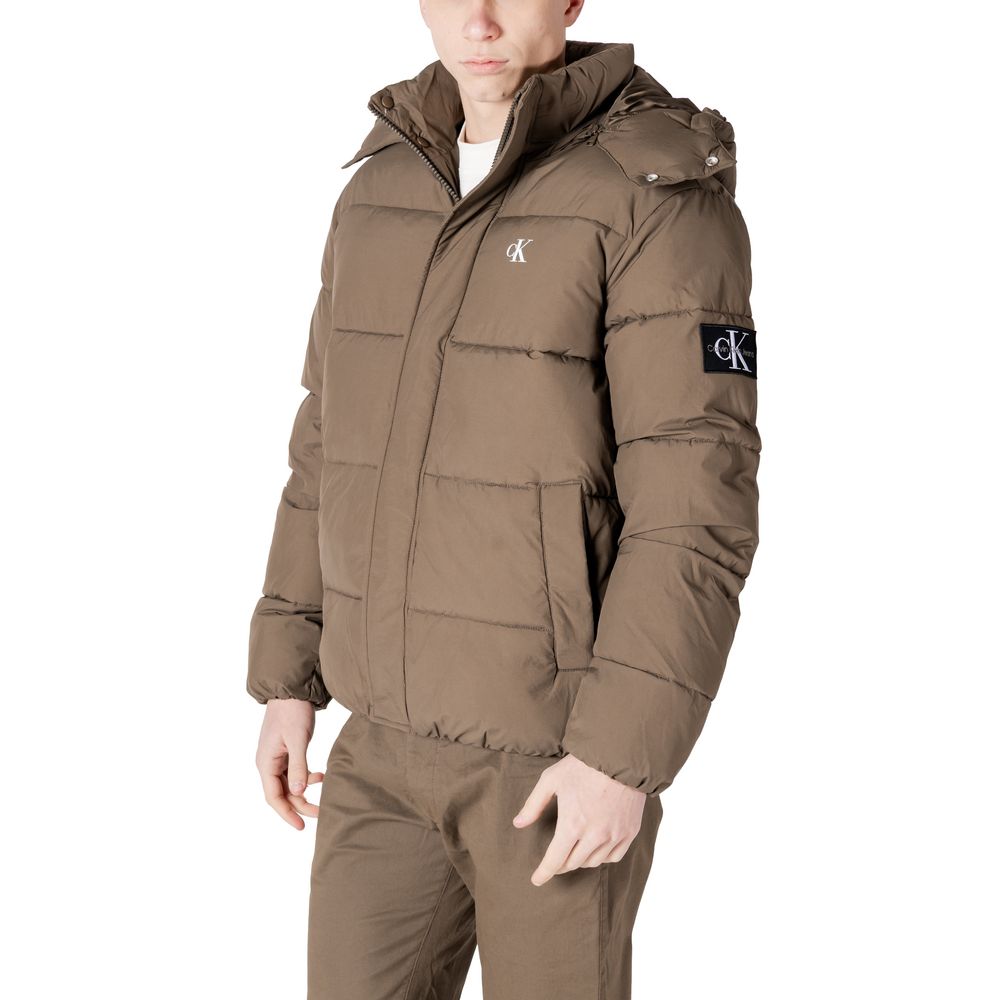 Chaqueta de poliamida gris