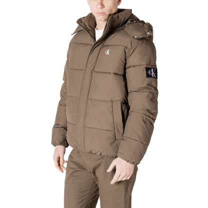Chaqueta de poliamida gris
