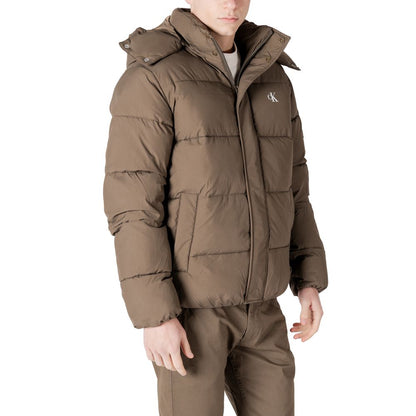 Chaqueta de poliamida gris