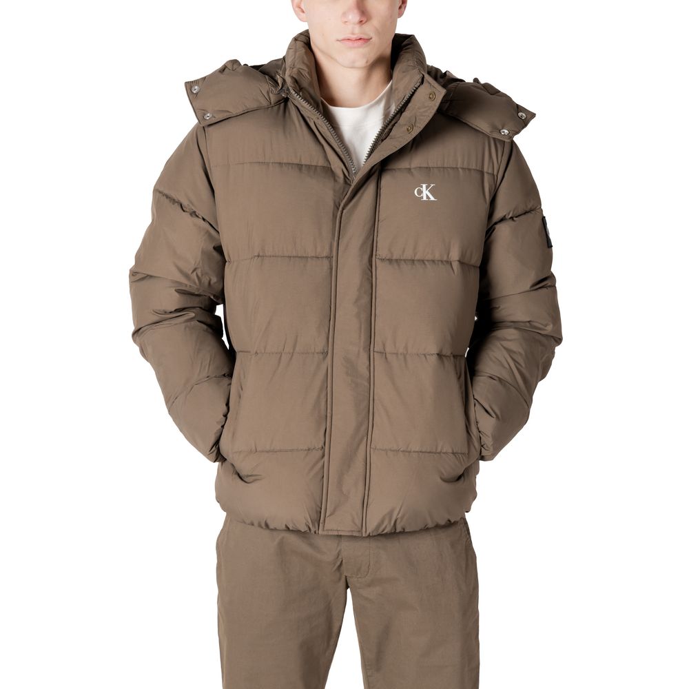 Chaqueta de poliamida gris