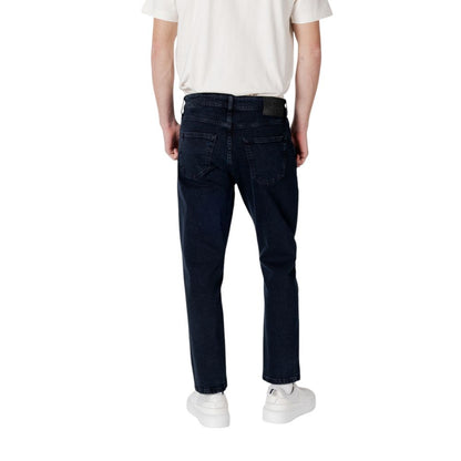 Vaqueros y pantalones de algodón azul