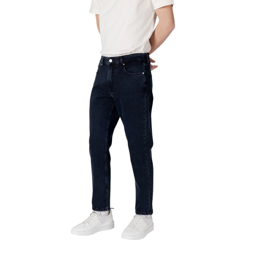 Vaqueros y pantalones de algodón azul