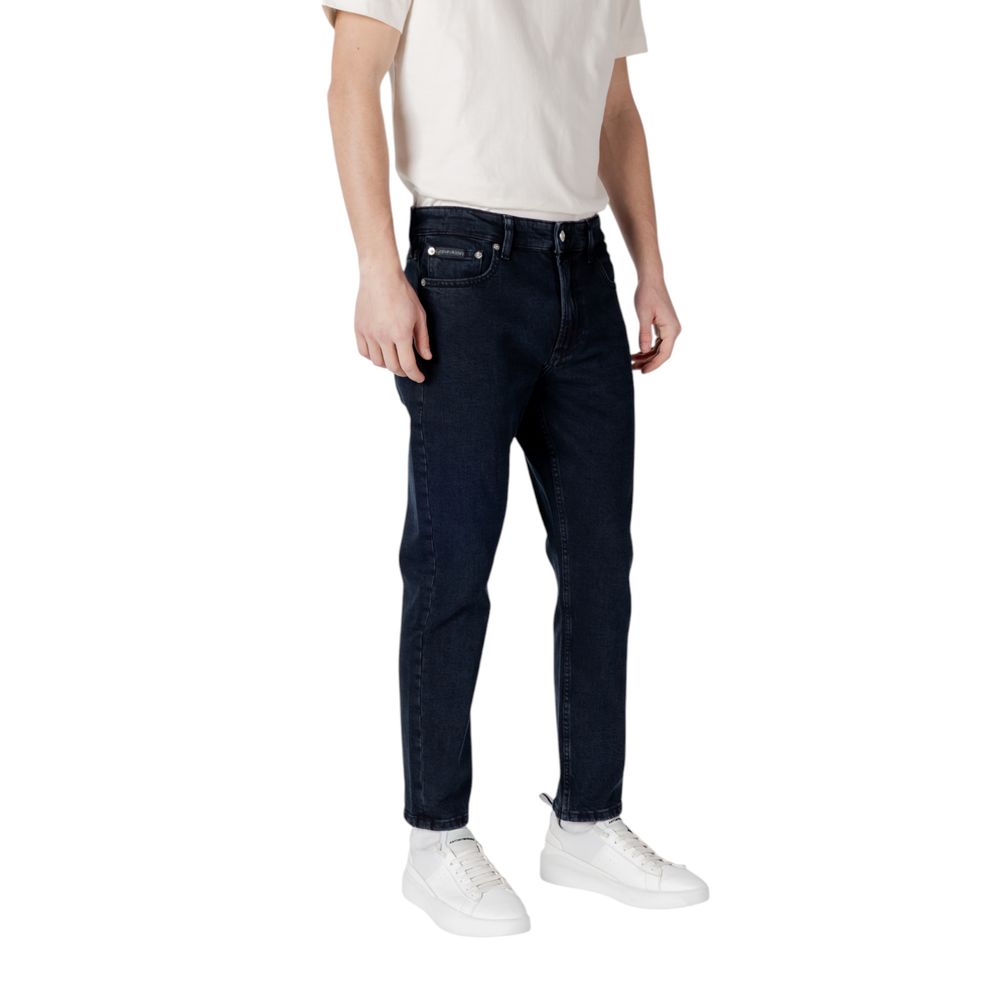 Vaqueros y pantalones de algodón azul
