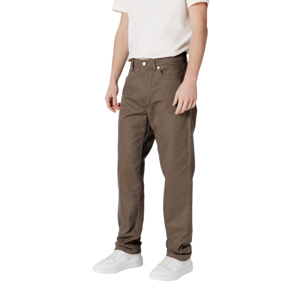Vaqueros y pantalones de algodón verde