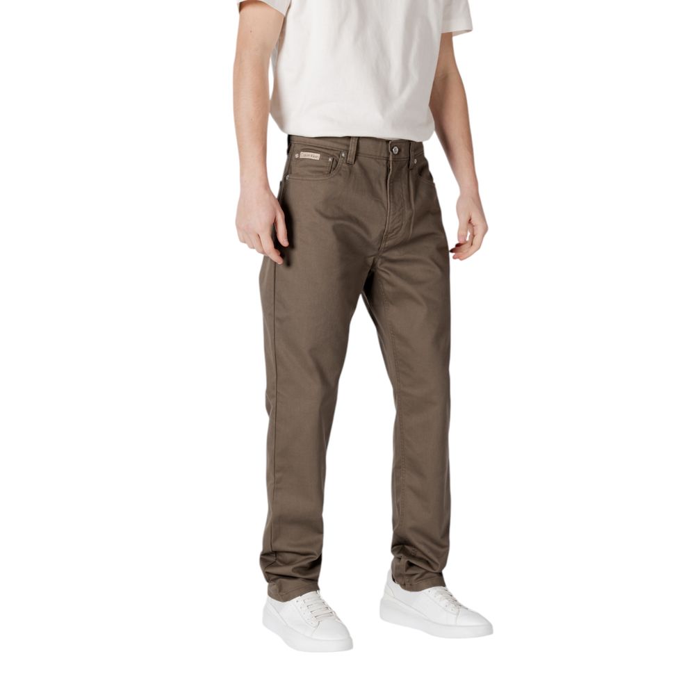 Vaqueros y pantalones de algodón verde