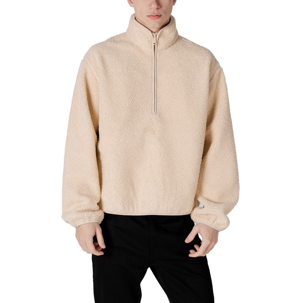 Cream Recycled Polyester Jackets & Coat