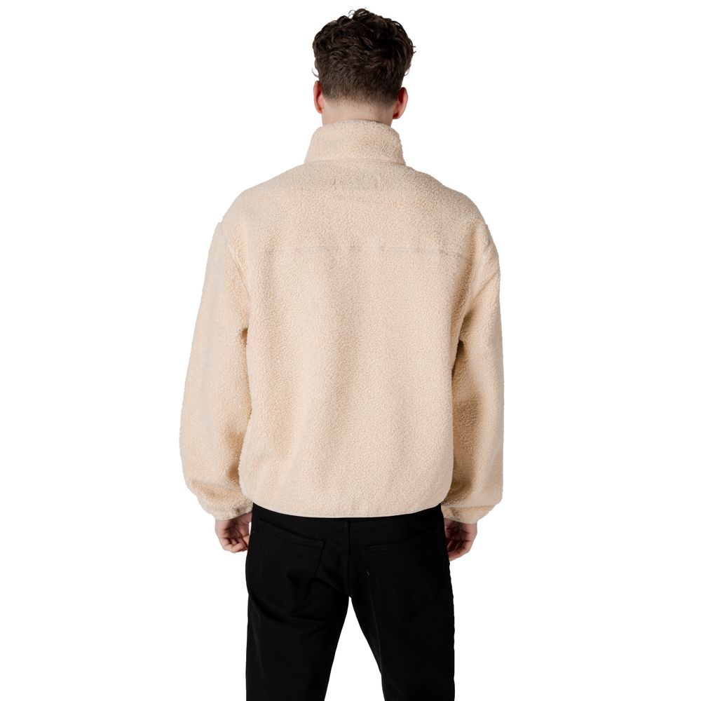 Cream Recycled Polyester Jackets & Coat