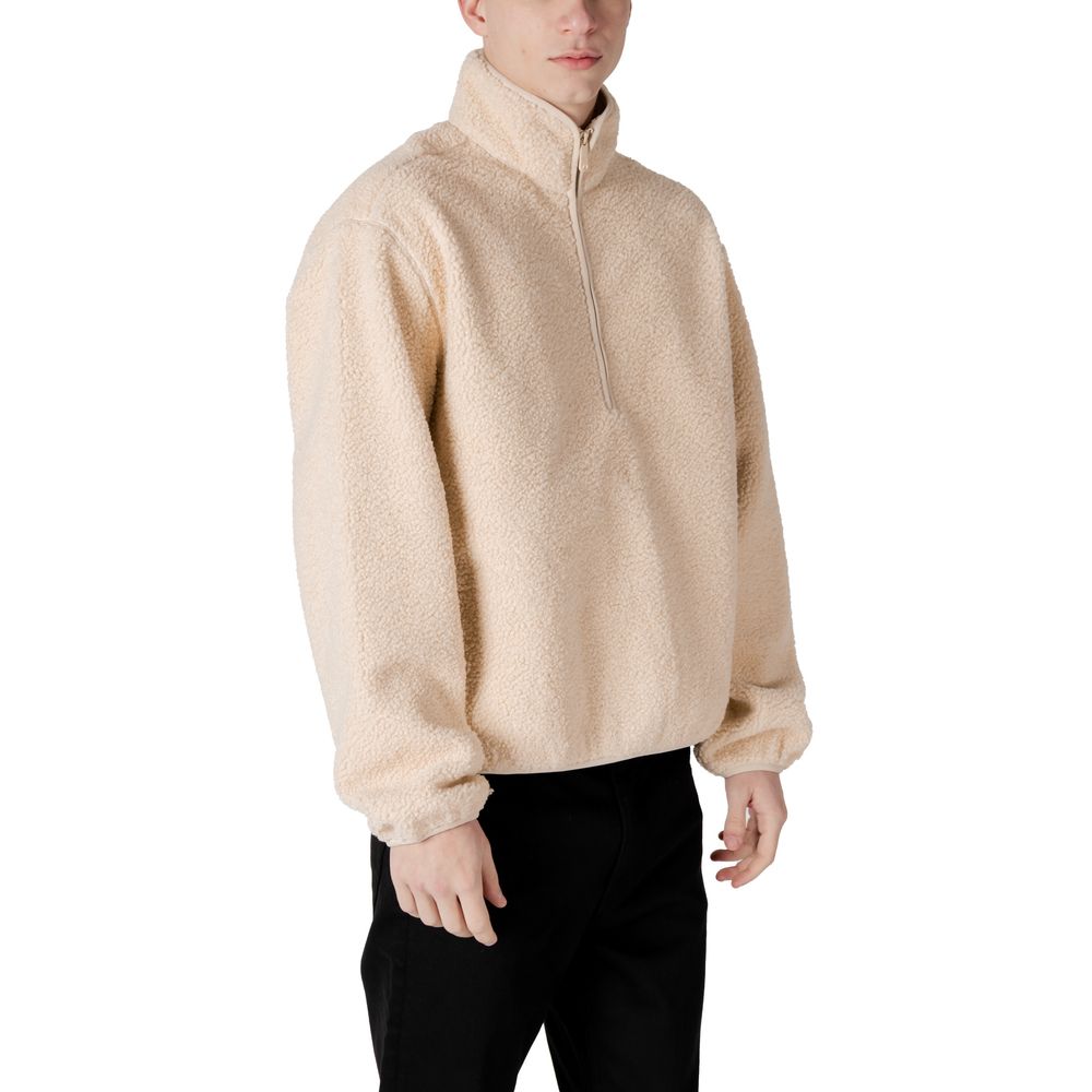 Cream Recycled Polyester Jackets & Coat