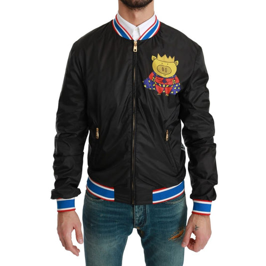 Chaqueta de tela negra