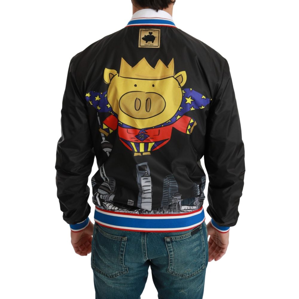 Chaqueta de tela negra
