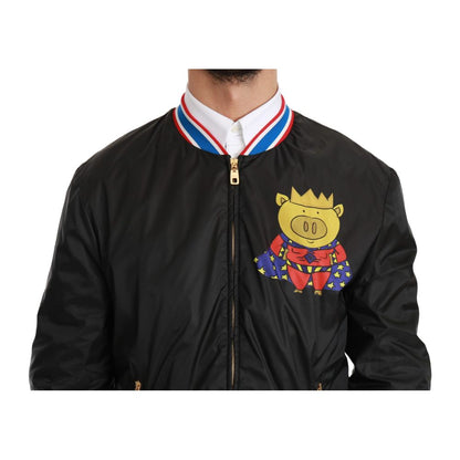 Chaqueta de tela negra
