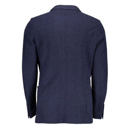 Blue Wool Blazer Jacket