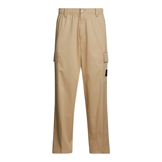 Vaqueros y pantalones de algodón beige