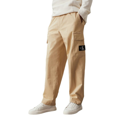 Vaqueros y pantalones de algodón beige