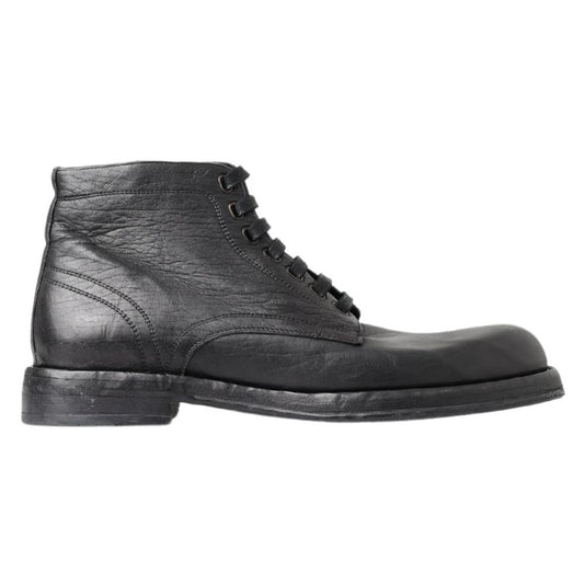 Bota de cuero de caballo negro