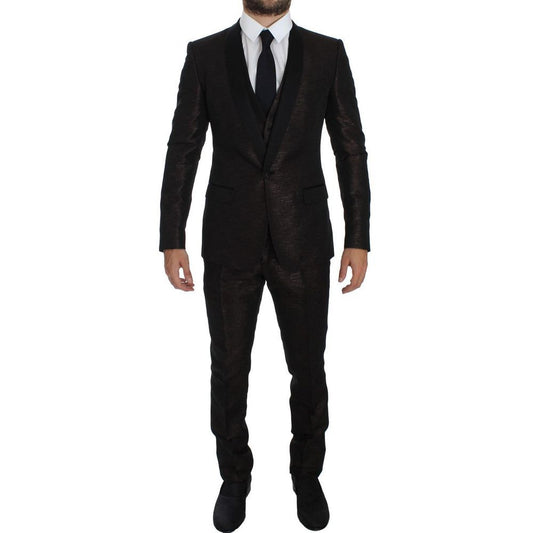 Traje de poliéster bicolor
