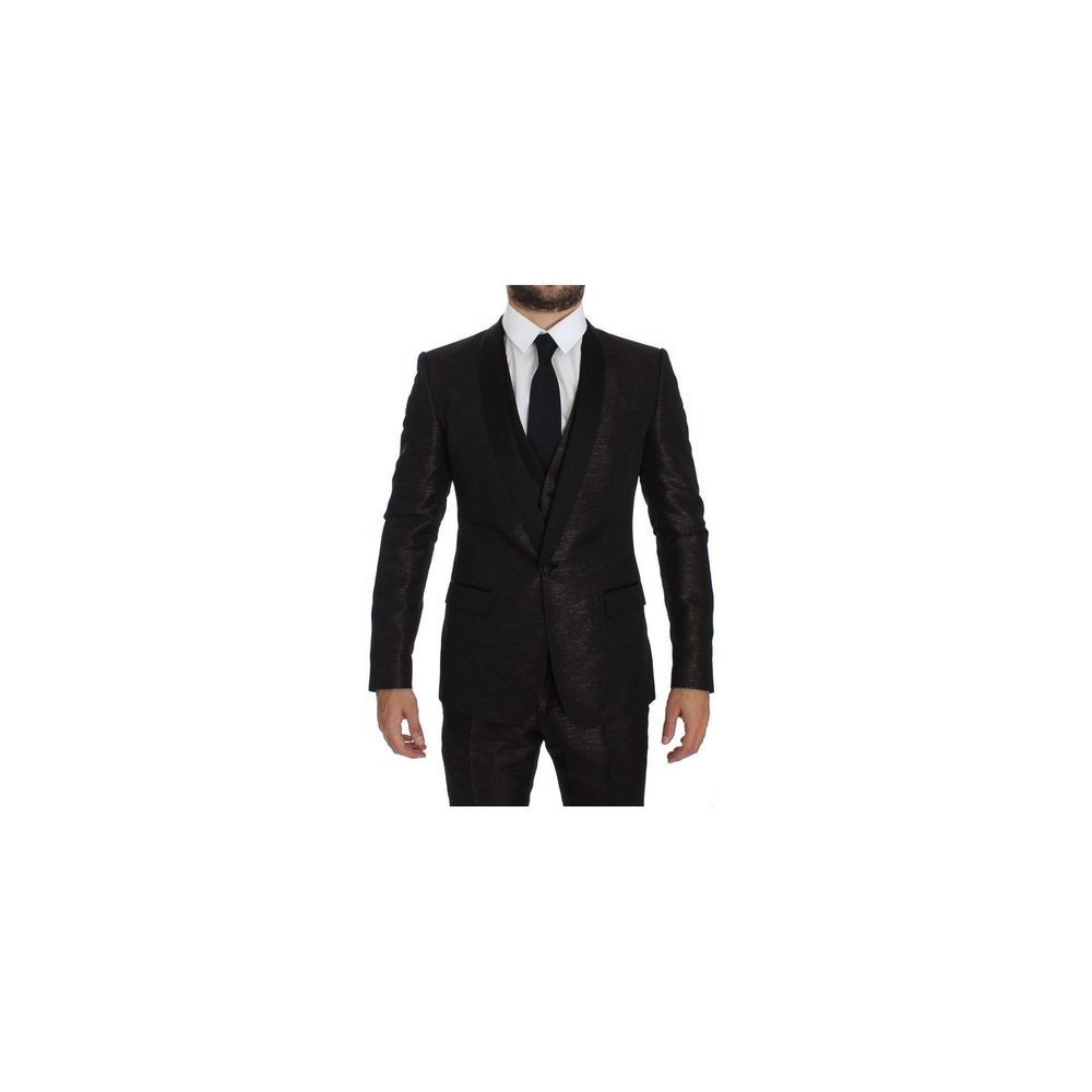 Traje de poliéster bicolor