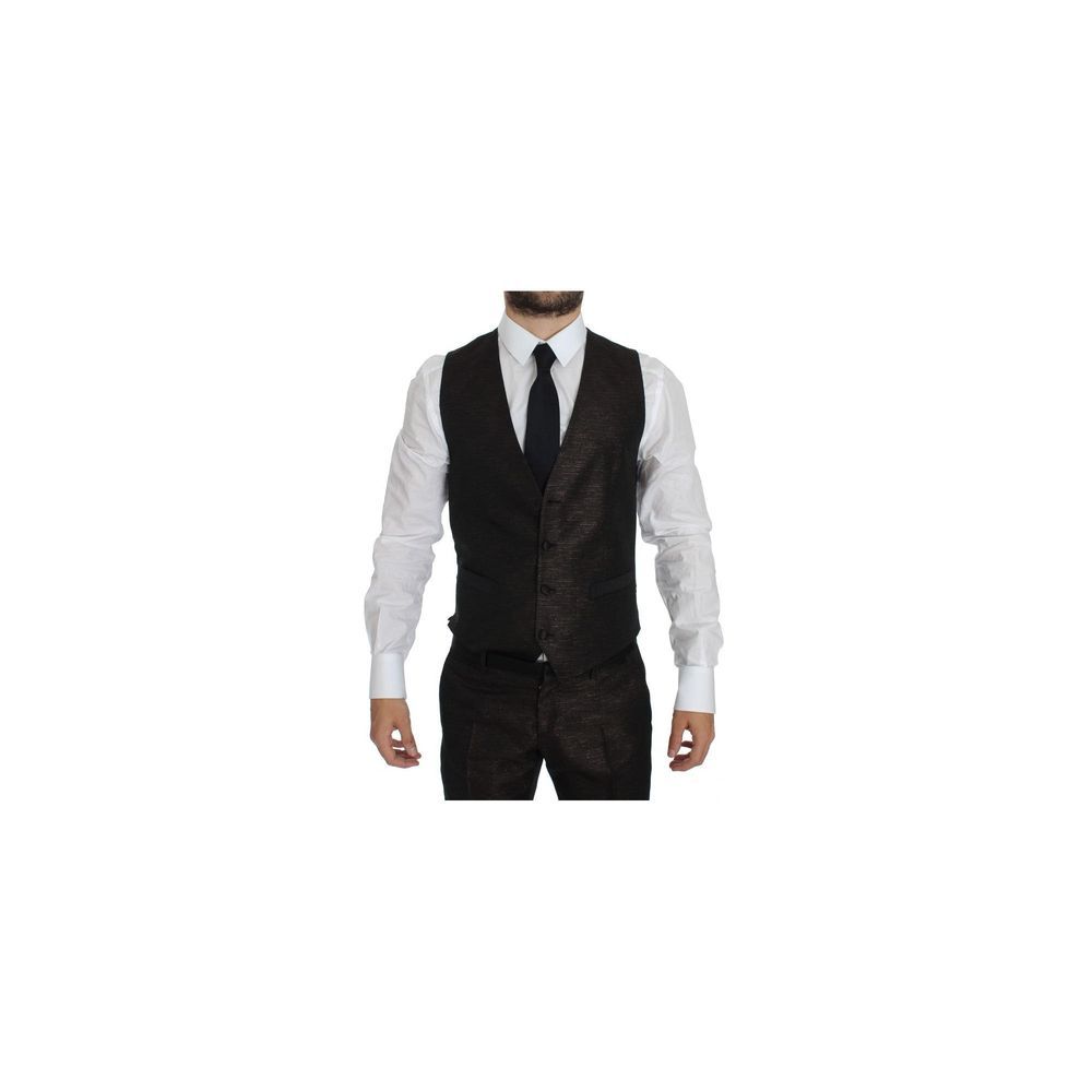 Traje de poliéster bicolor