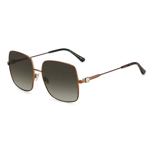 Gafas de sol de metal marrón