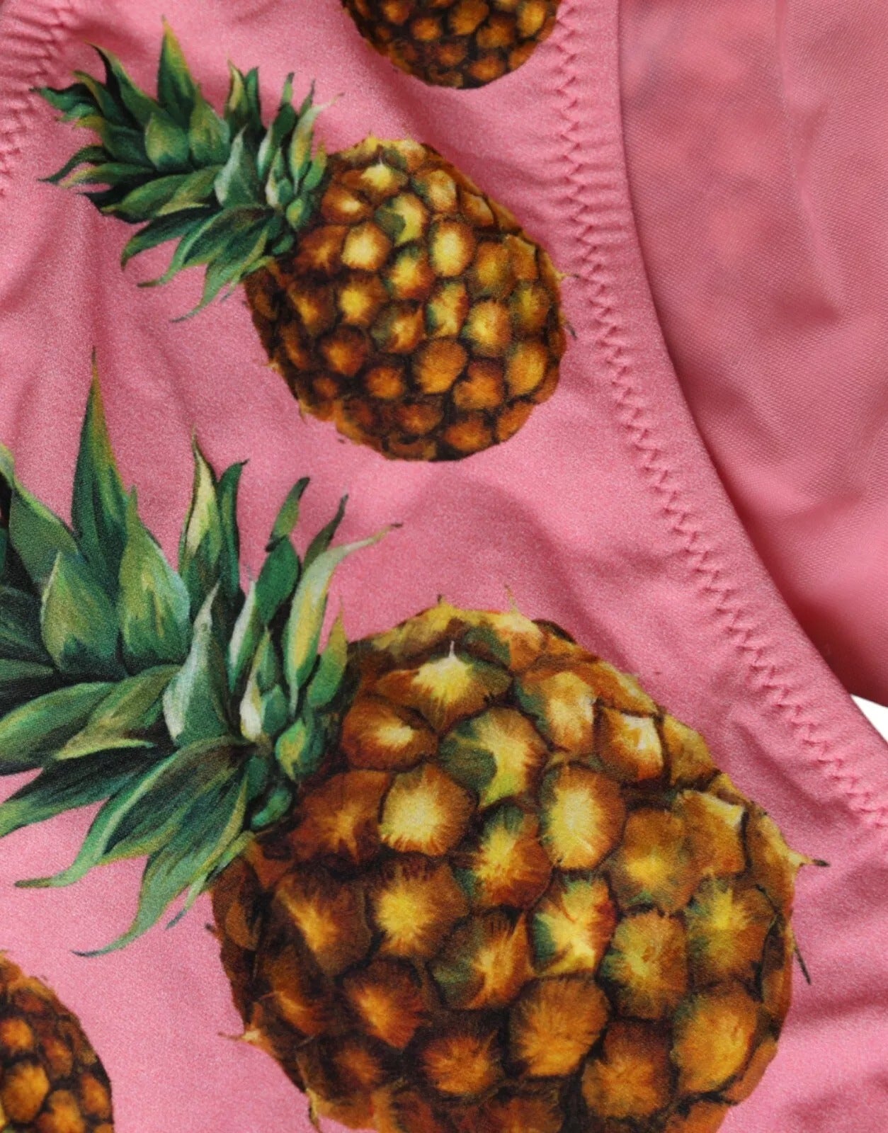 Traje de baño de piña rosa, parte inferior del bikini, traje de baño