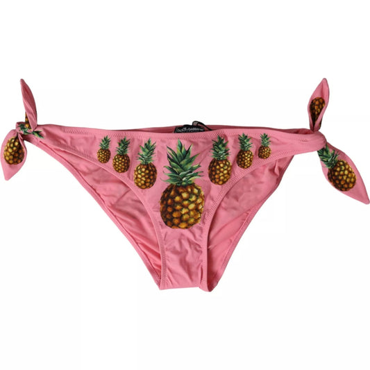 Traje de baño de piña rosa, parte inferior del bikini, traje de baño