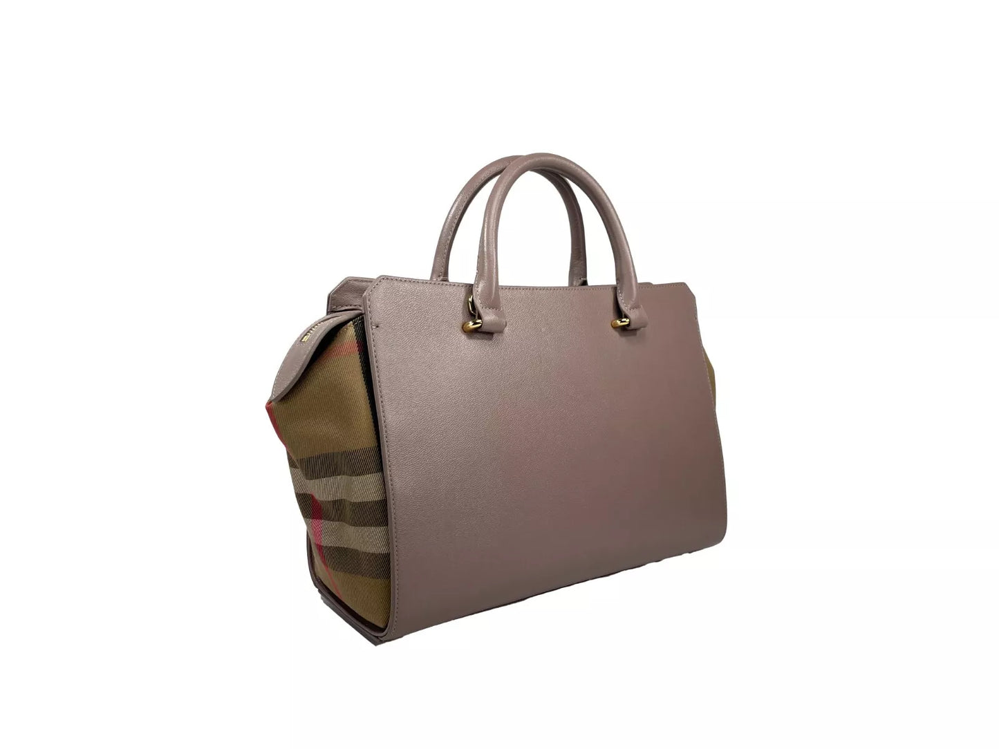 Bolso tote pequeño de piel Banwell, color gris visón