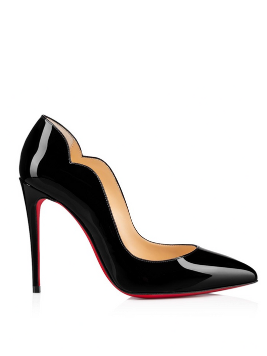 Zapatos de tacón Hot Chick de charol negro 100