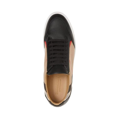 Zapatillas de piel negra New Salmond