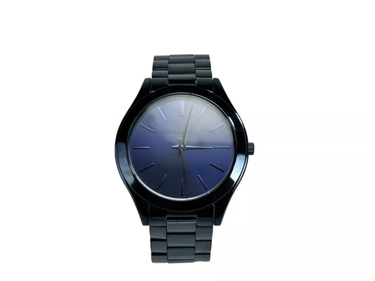 Reloj Slim Runway de acero inoxidable MK3419 azul