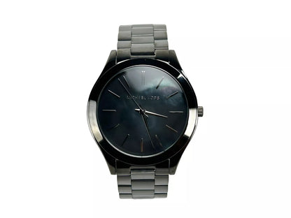 Reloj de acero inoxidable Slim Runway Gun Metal MK3413