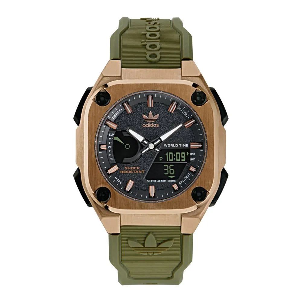 Reloj de silicona verde