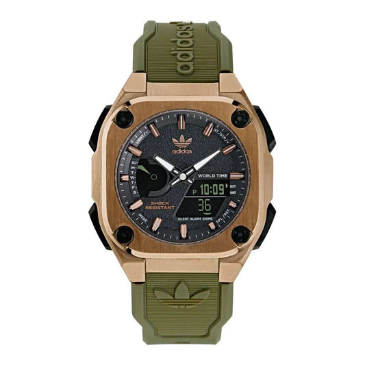 Reloj de silicona verde
