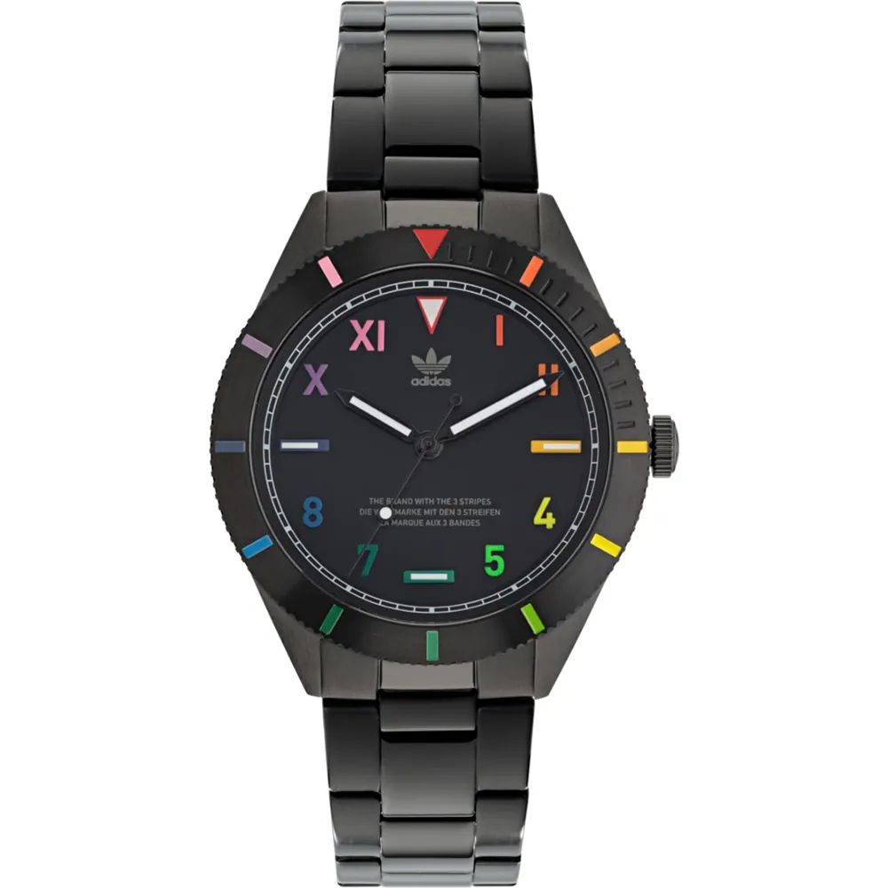 Reloj de acero inoxidable negro