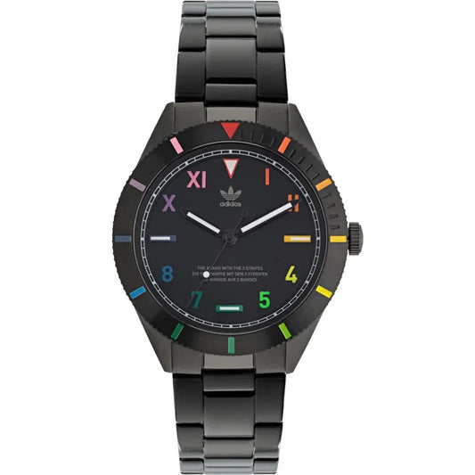 Reloj de acero inoxidable negro