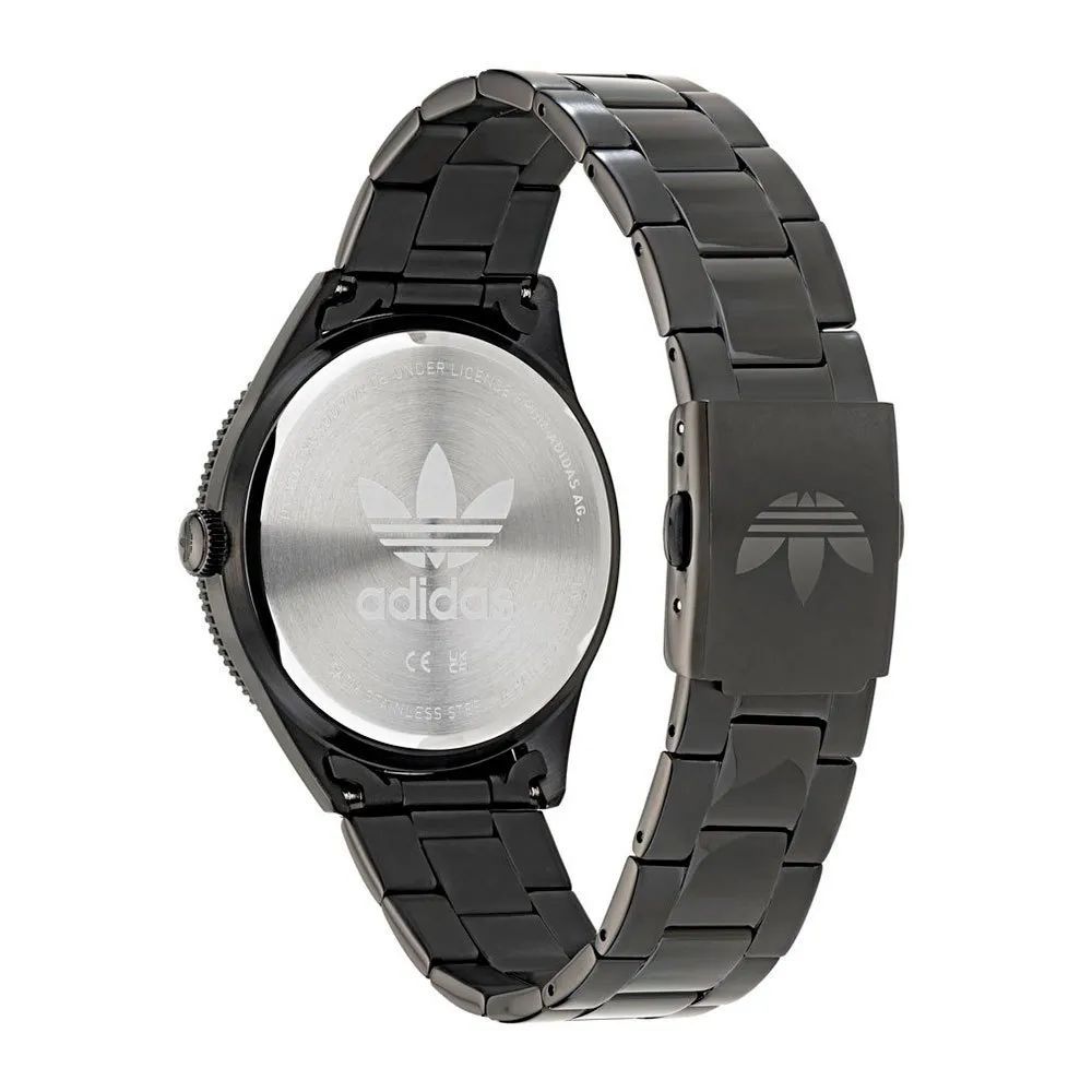 Reloj de acero inoxidable negro
