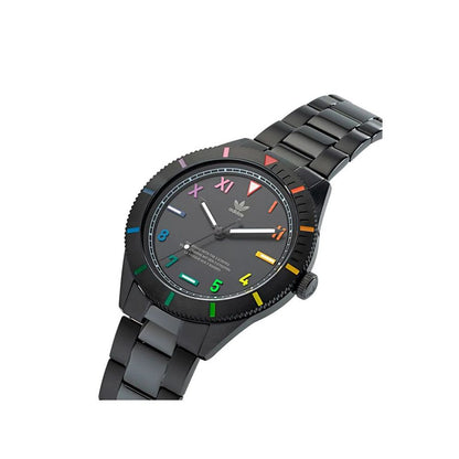 Reloj de acero inoxidable negro