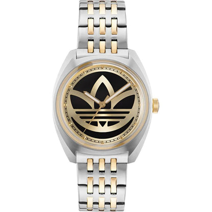 Reloj de acero inoxidable gris de acero inoxidable