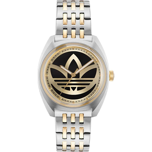 Reloj de acero inoxidable gris de acero inoxidable