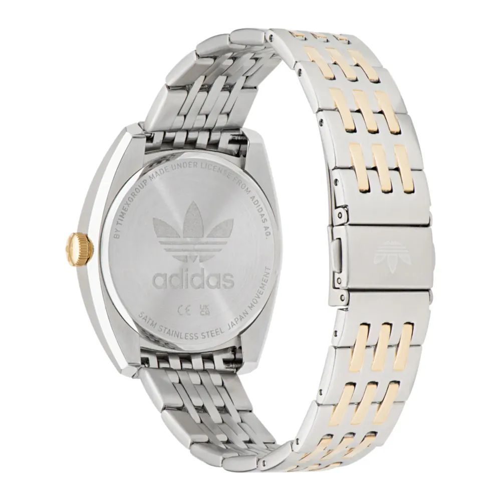 Reloj de acero inoxidable gris de acero inoxidable