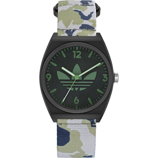 Reloj de tela multicolor