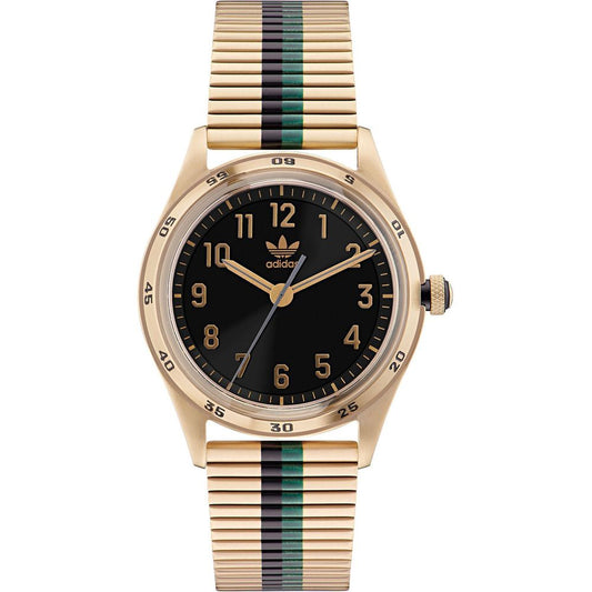 Reloj de acero inoxidable dorado