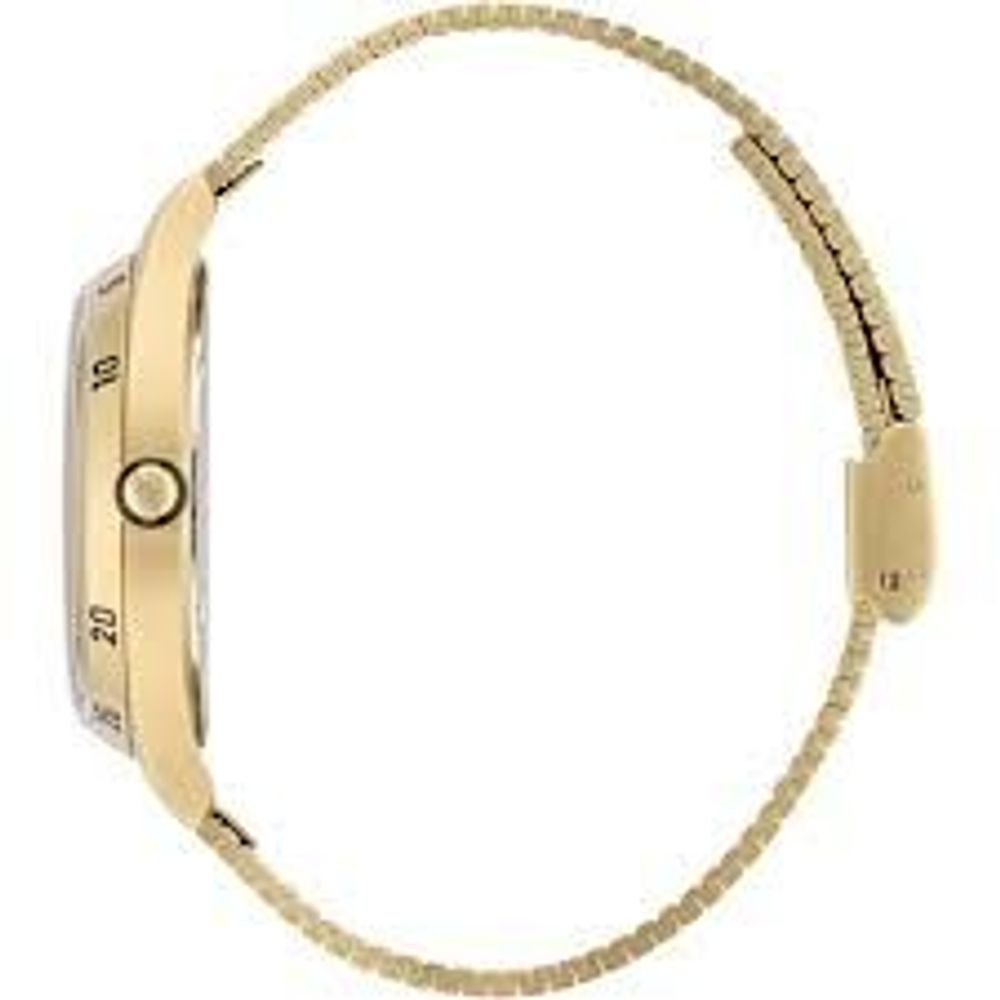 Reloj de acero inoxidable dorado