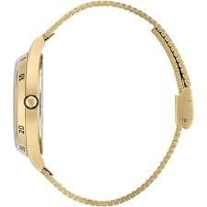 Reloj de acero inoxidable dorado