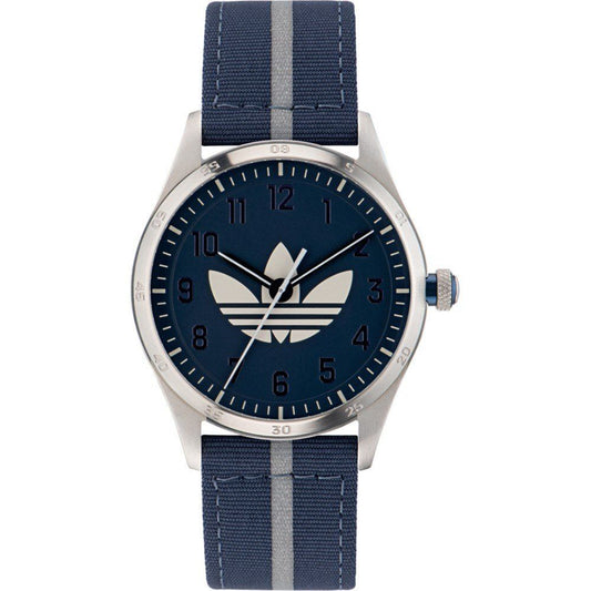 Reloj de tela azul