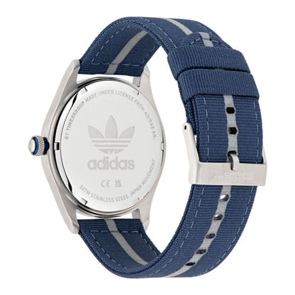 Reloj de tela azul