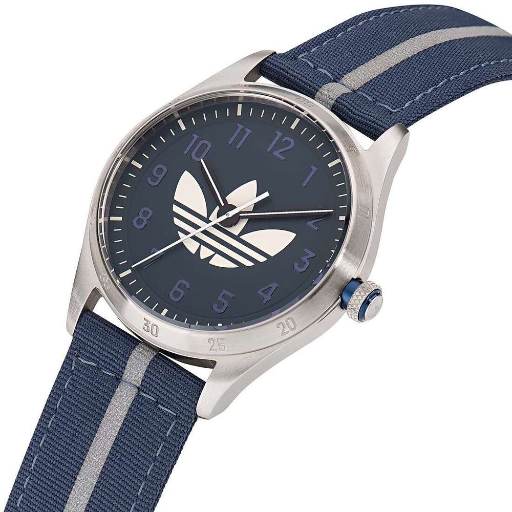 Reloj de tela azul