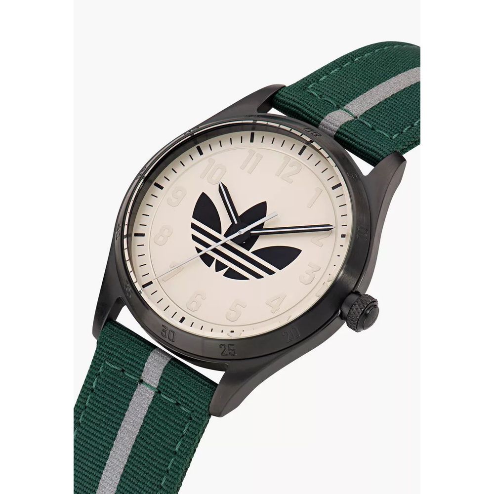 Reloj de tela verde