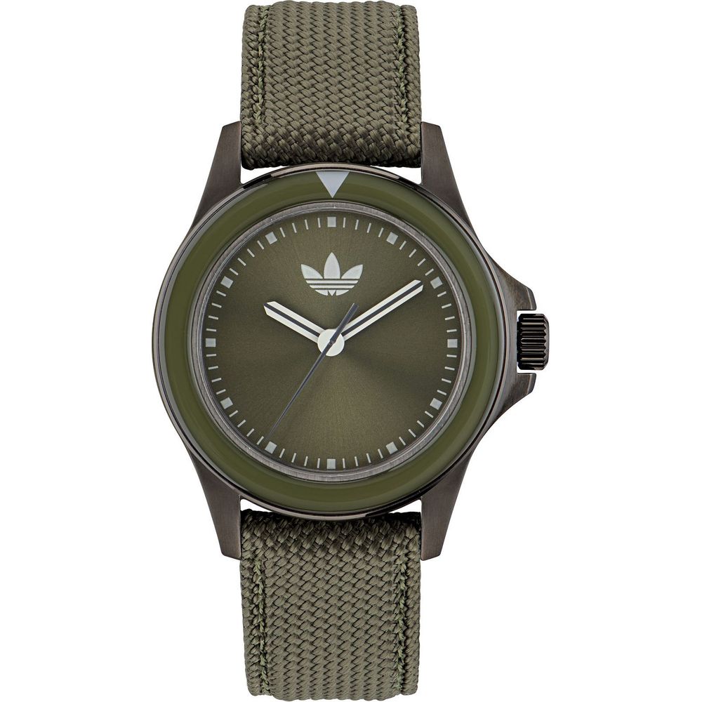 Reloj de tela verde