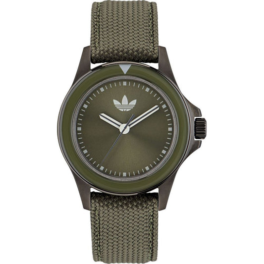 Reloj de tela verde