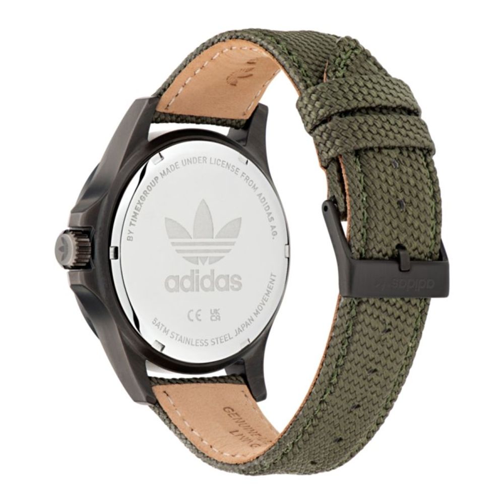 Reloj de tela verde